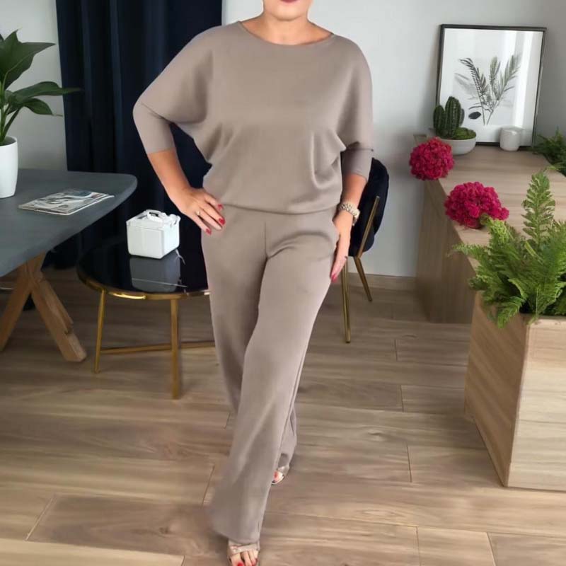 Mouna - Elegante Conjunto De 3 Piezas Con Cárdigan Largo