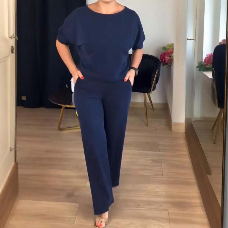 Mouna - Elegante Conjunto De 3 Piezas Con Cárdigan Largo