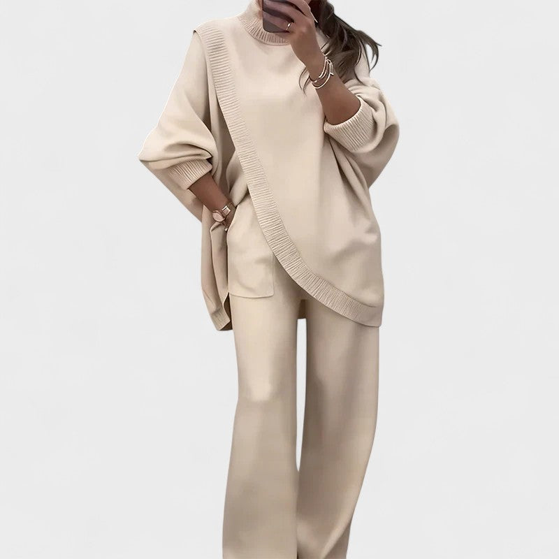 Karisa - Elegante Conjunto De Dos Piezas De Punto