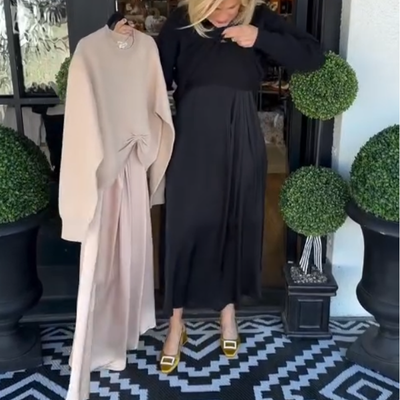 Lilee - Top Con Nudo Retorcido y Vestido Largo