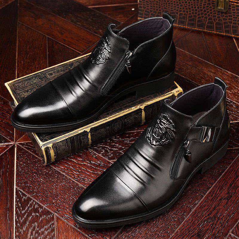 Carsen - Botas De Cuero Con Cremallera