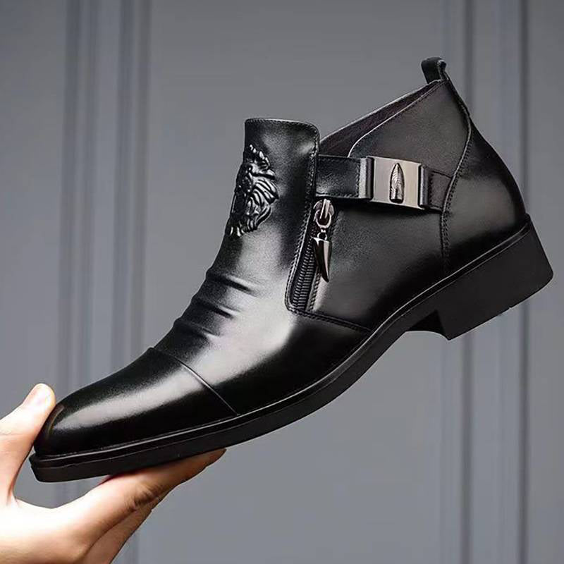 Carsen - Botas De Cuero Con Cremallera