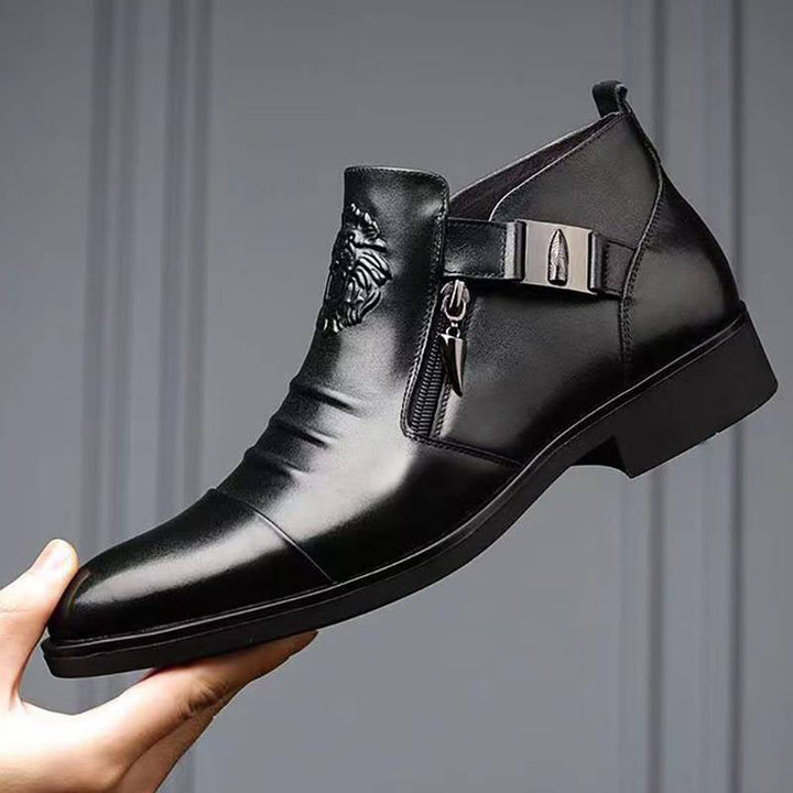 Carsen - Botas De Cuero Con Cremallera