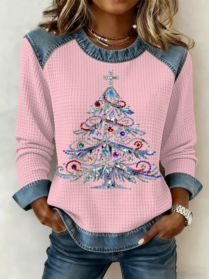 Ygritte - Jersey Navideño Con Estampado De Gofre