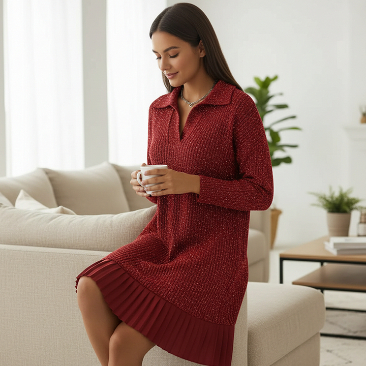 Leire - Vestido Corto De Punto Minimalista