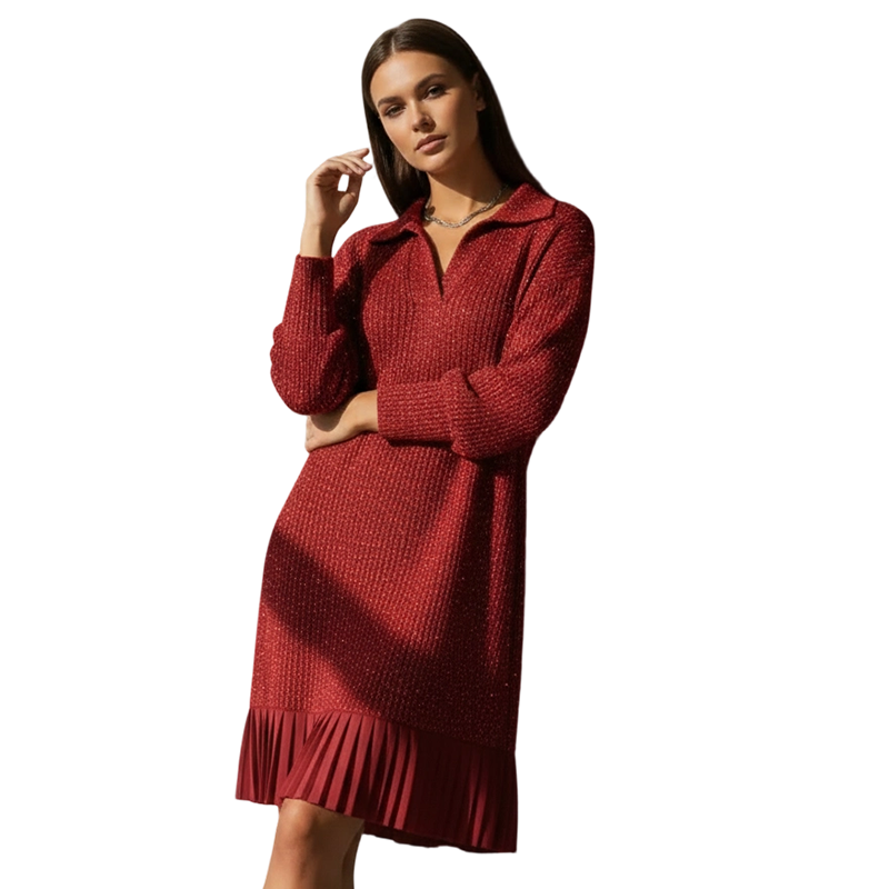 Leire - Vestido Corto De Punto Minimalista