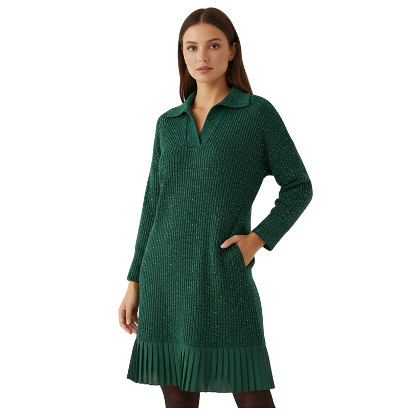 Leire - Vestido Corto De Punto Minimalista