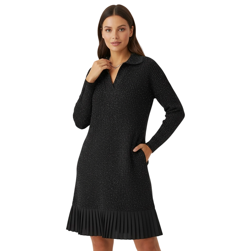Leire - Vestido Corto De Punto Minimalista