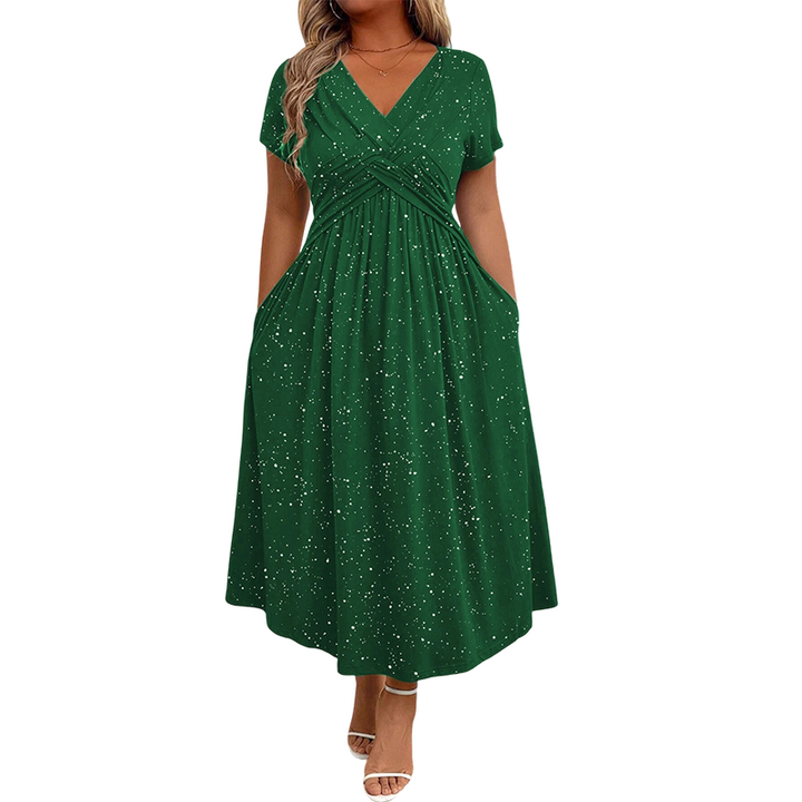 Sylinaa - Vestido Brillante Con Detalle Retorcido
