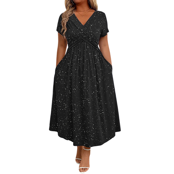 Sylinaa - Vestido Brillante Con Detalle Retorcido