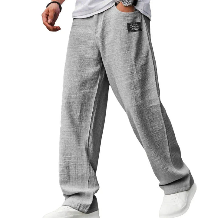 Abdallah - Pantalón De Pierna Ancha Con Bolsillos