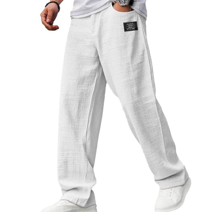 Abdallah - Pantalón De Pierna Ancha Con Bolsillos