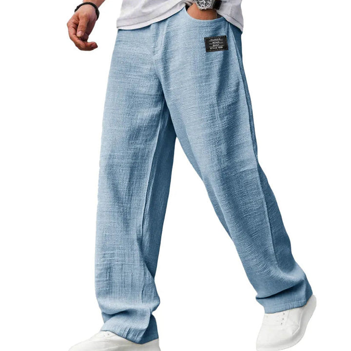 Abdallah - Pantalón De Pierna Ancha Con Bolsillos