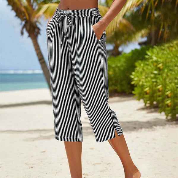 Neriah - Pantalones a Rayas Con Bolsillos