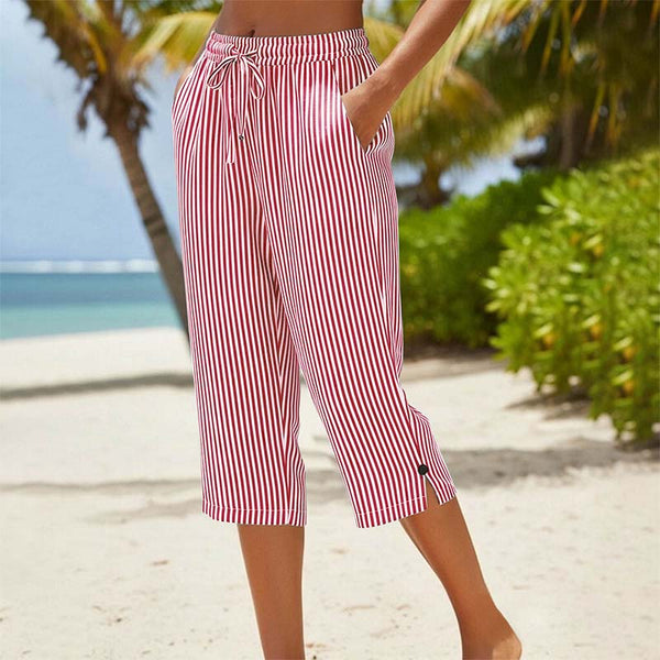 Neriah - Pantalones a Rayas Con Bolsillos