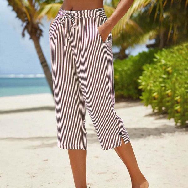 Neriah - Pantalones a Rayas Con Bolsillos