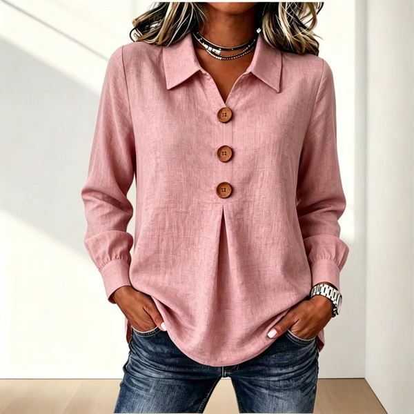 Moriah - Blusa Elegante De Manga Larga