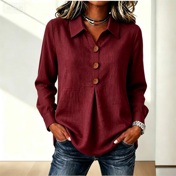 Moriah - Blusa Elegante De Manga Larga