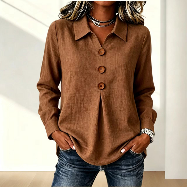 Moriah - Blusa Elegante De Manga Larga