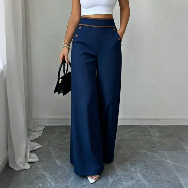 Carline - Pantalón De Pierna Ancha De Tiro Alto