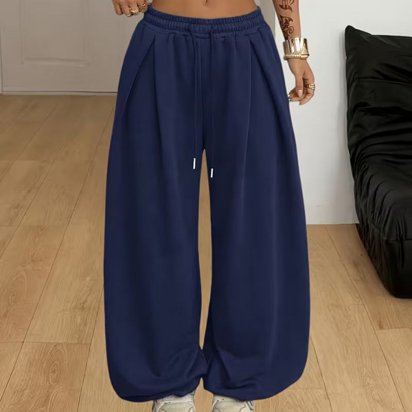 Oumarou - Pantalón De Chándal Ancho Con Pliegues