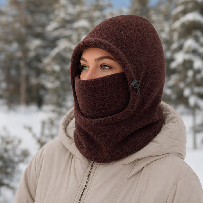 Norvello - Pasamontañas De Forro Polar Con Capucha Y Protección Facial