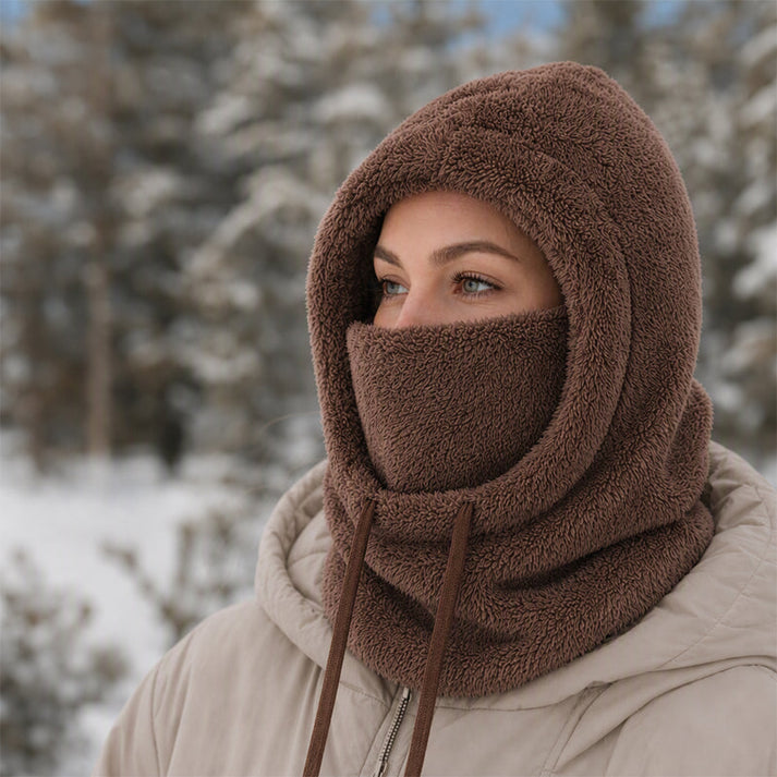 Norvello - Pasamontañas De Forro Polar Con Capucha Y Protección Facial