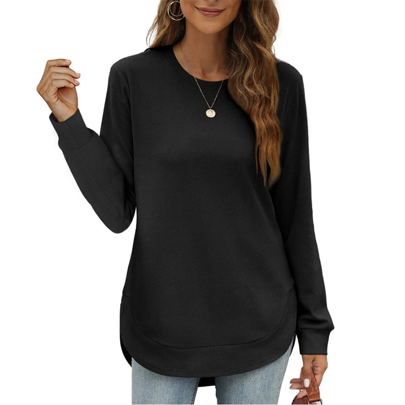 Lizza - Sudadera De Cuello Redondo Con Bajo Curvo