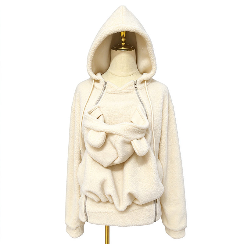 Naeza - Chaqueta De Forro Polar Con Capucha Para Llevar Al Bebé