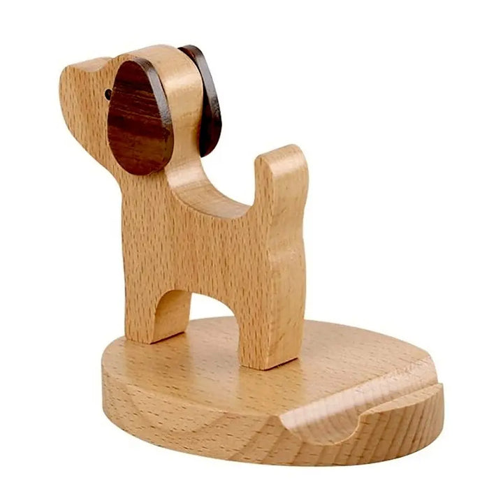 Woodstand - Soporte para Teléfono Móvil de Madera Hecho a Mano