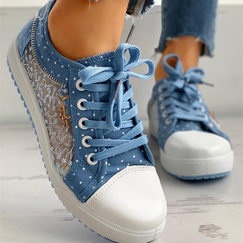 Swinda - Cómodas Zapatillas Deportivas Antideslizantes Con Lunares