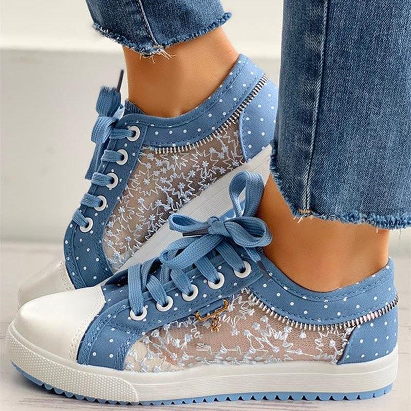 Swinda - Cómodas Zapatillas Deportivas Antideslizantes Con Lunares