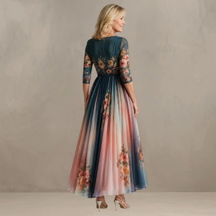 Willemse - Vestido Bohemio Con Estampado Floral Grande