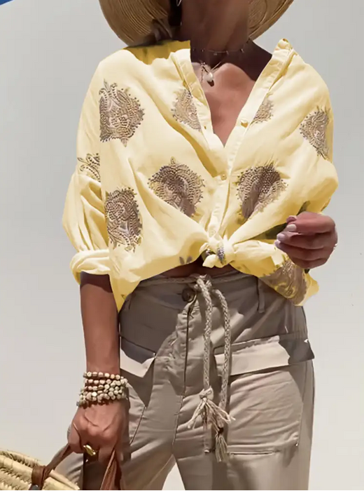 Maarja - Blusa Holgada Con Bordados