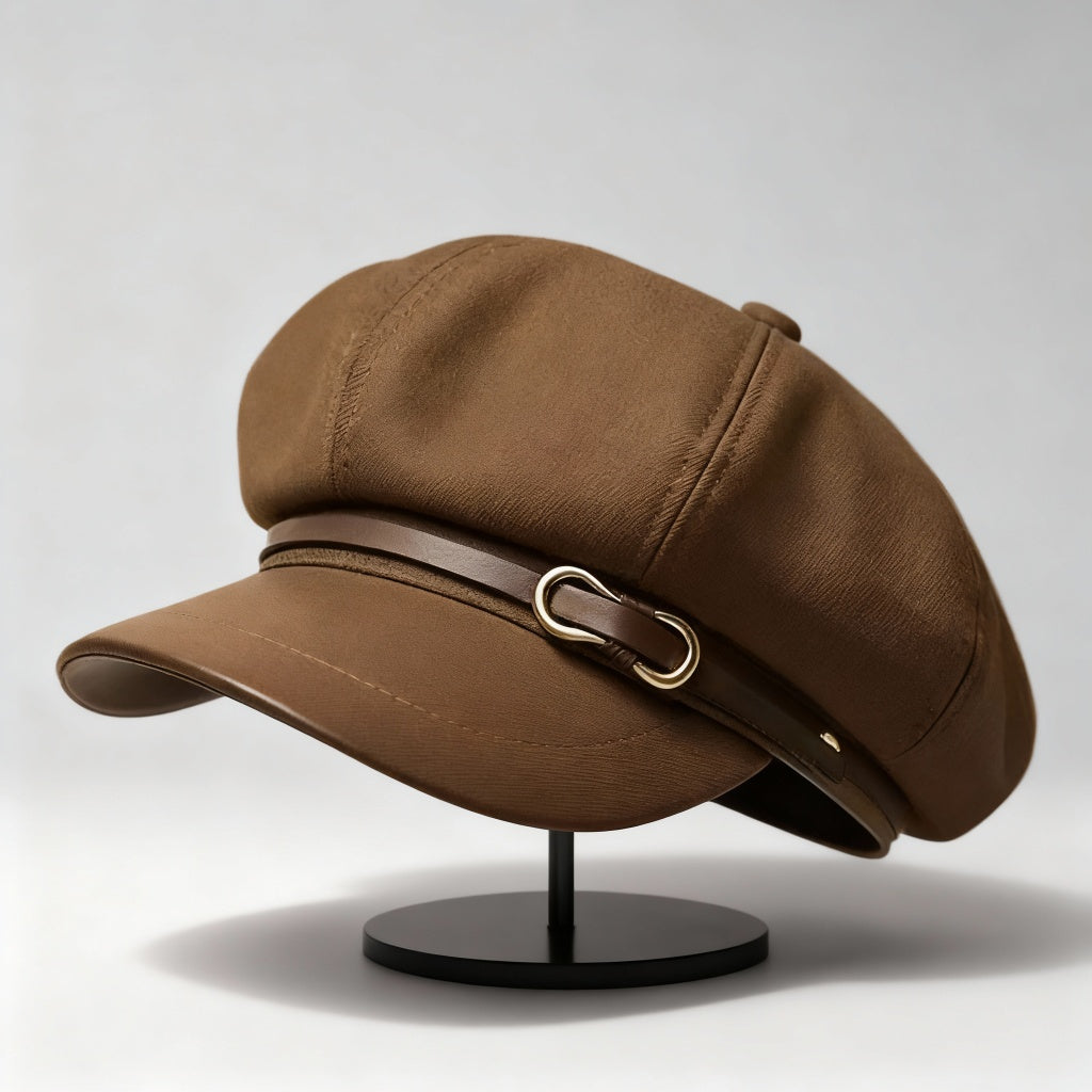 Naurine - Gorro Boina Informal de Lana