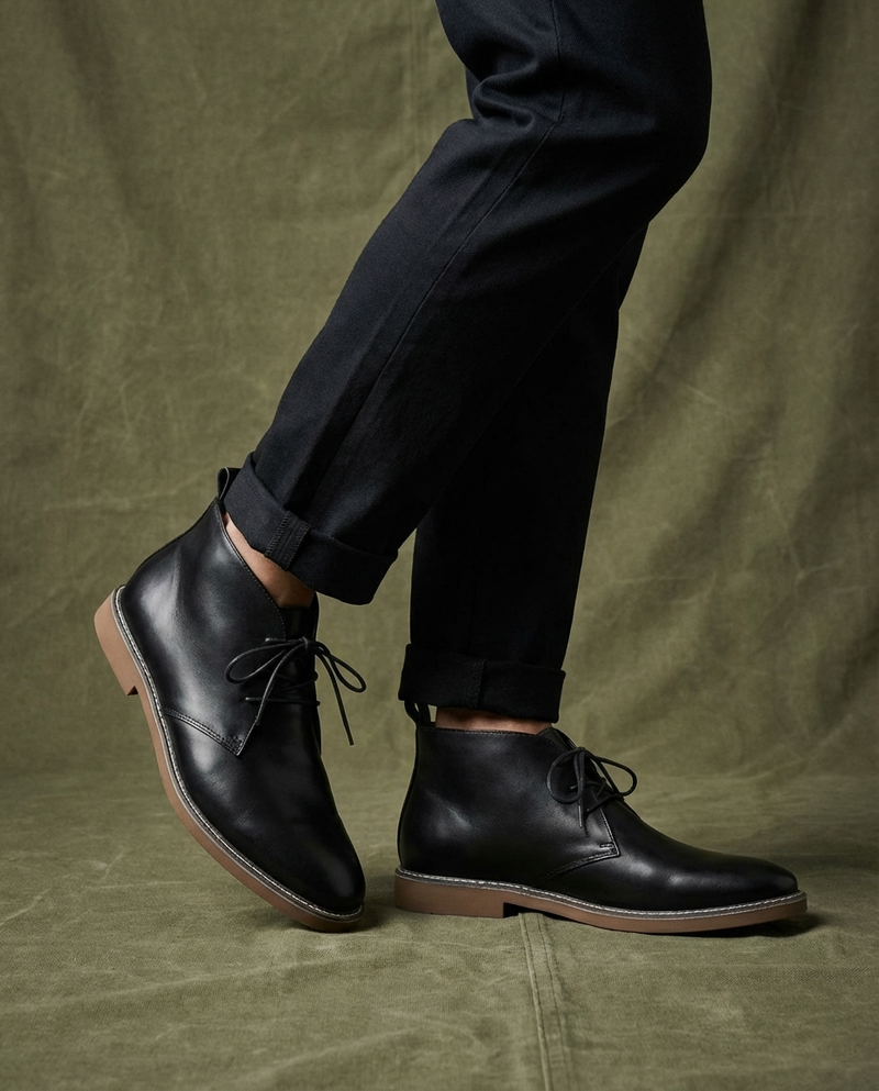 Mathyas - Botines Chukka de Piel Con Cordones