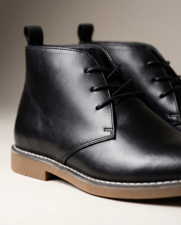 Mathyas - Botines Chukka de Piel Con Cordones