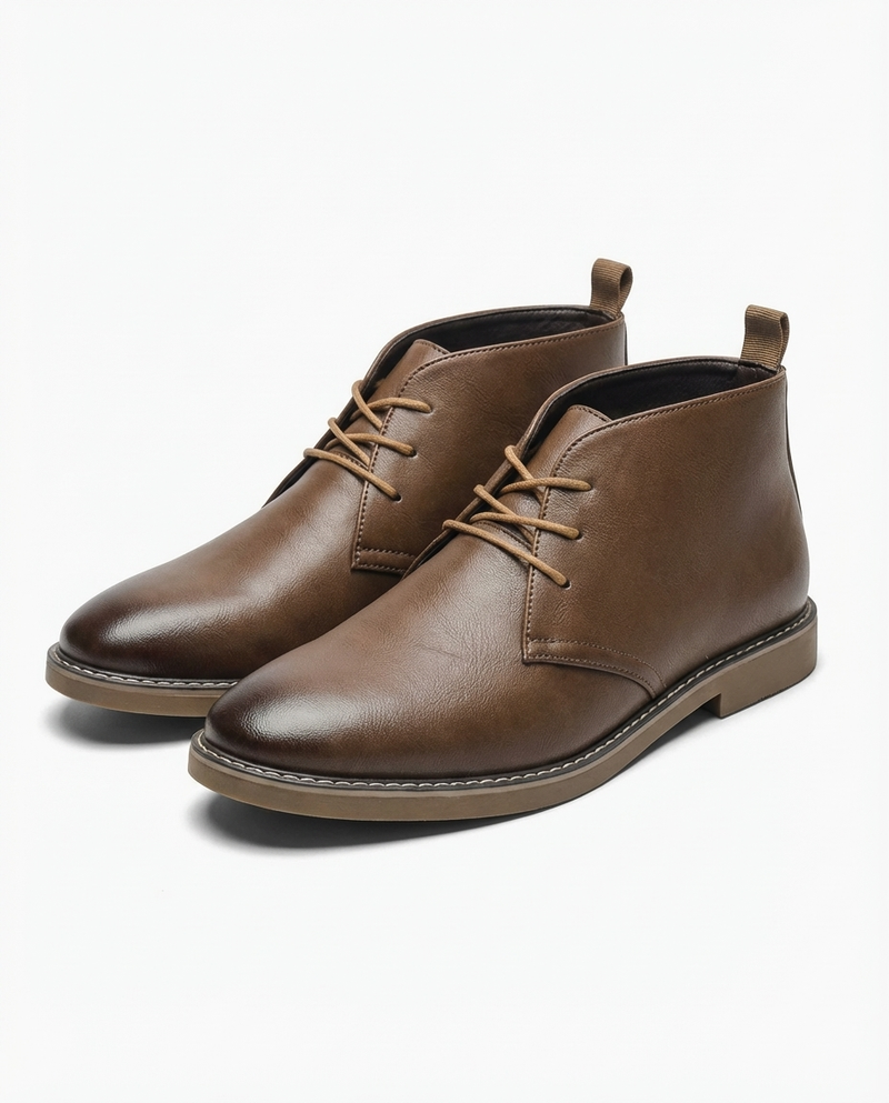 Mathyas - Botines Chukka de Piel Con Cordones