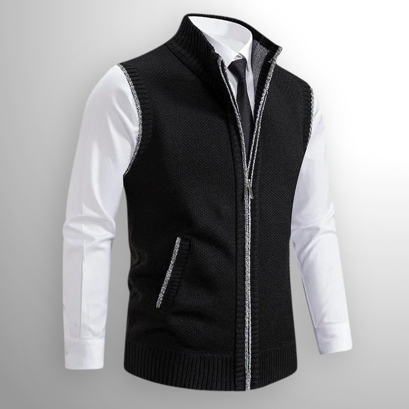 Obertan - Elegante Chaleco Con Cremallera Completa