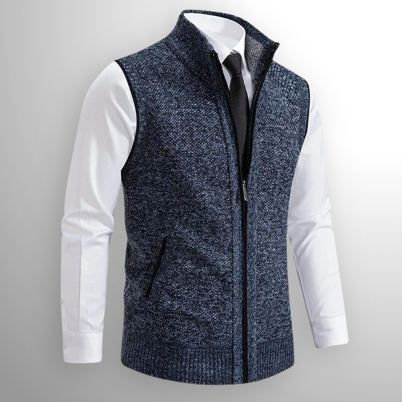 Obertan - Elegante Chaleco Con Cremallera Completa