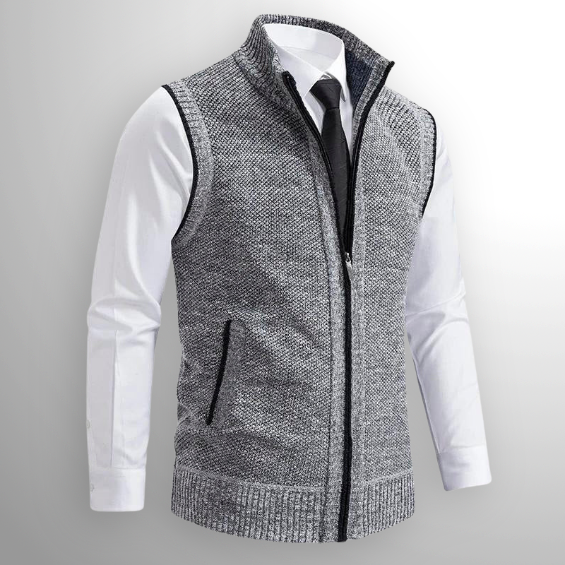 Obertan - Elegante Chaleco Con Cremallera Completa