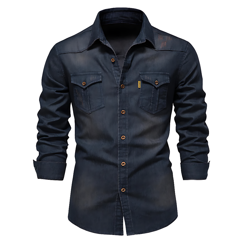 Nathanial - Camisa Vaquera De Algodón
