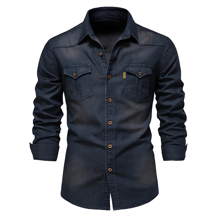 Nathanial - Camisa Vaquera De Algodón