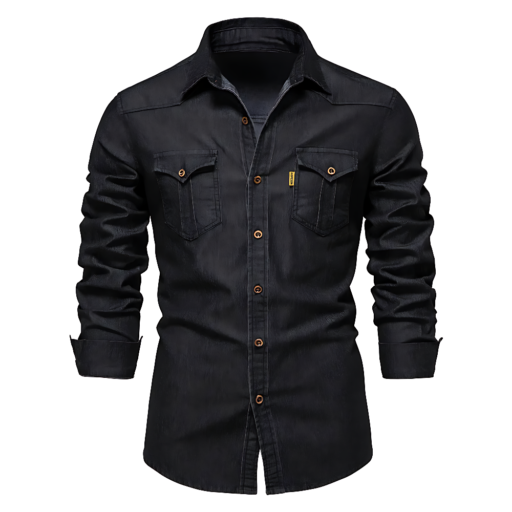 Nathanial - Camisa Vaquera De Algodón