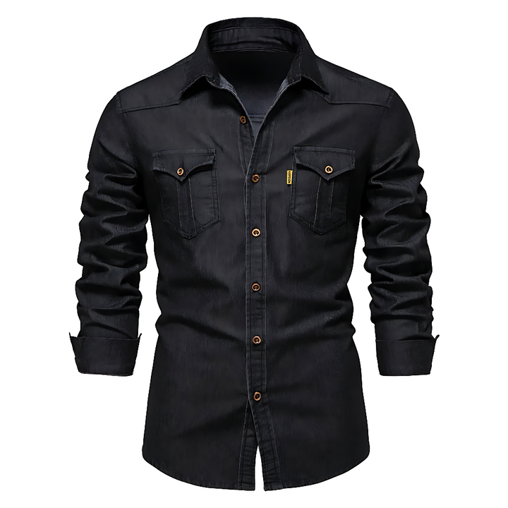 Nathanial - Camisa Vaquera De Algodón
