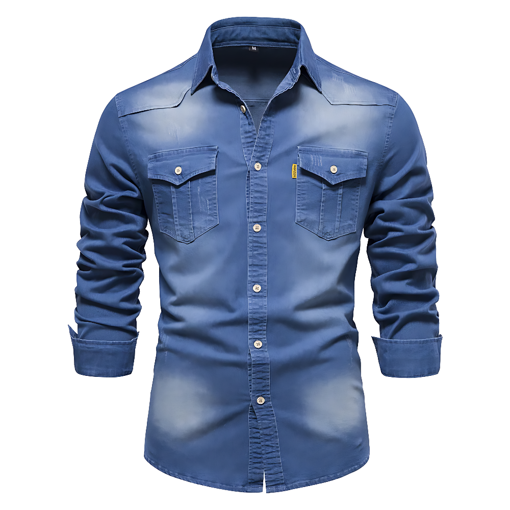 Nathanial - Camisa Vaquera De Algodón