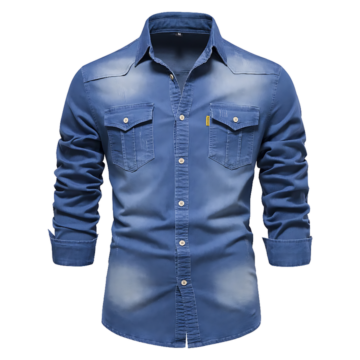 Nathanial - Camisa Vaquera De Algodón