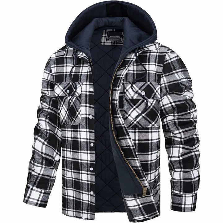 Nadav - Elegante Chaqueta Cálida Con Capucha y Manga Larga Con Botones