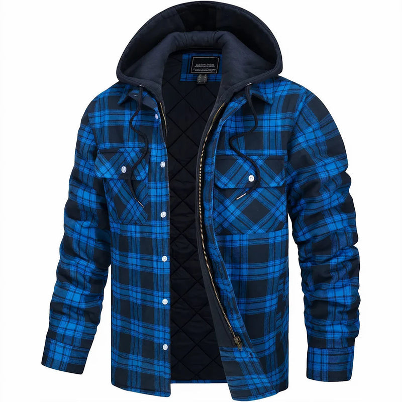 Nadav - Elegante Chaqueta Cálida Con Capucha y Manga Larga Con Botones
