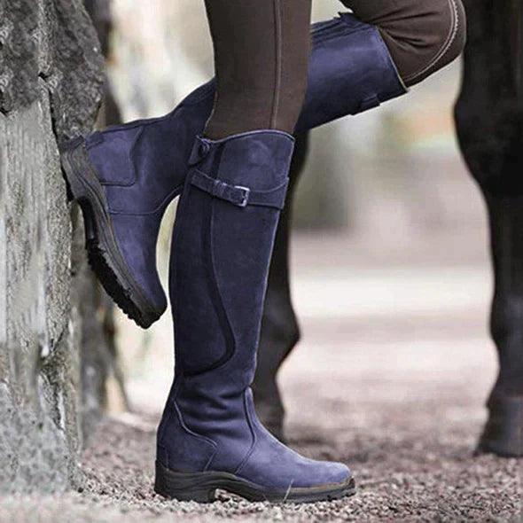Keshia - Botas De Cuero Impermeables